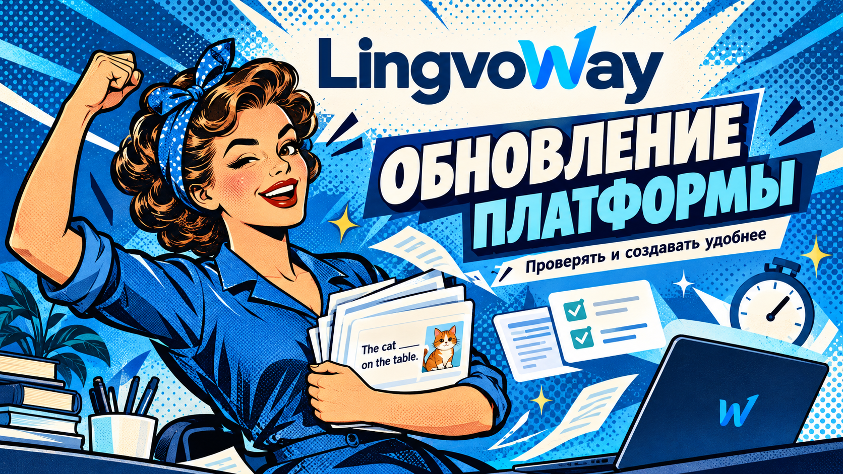 Улучшили редактор уроков и проверку заданий в LingvoWay
