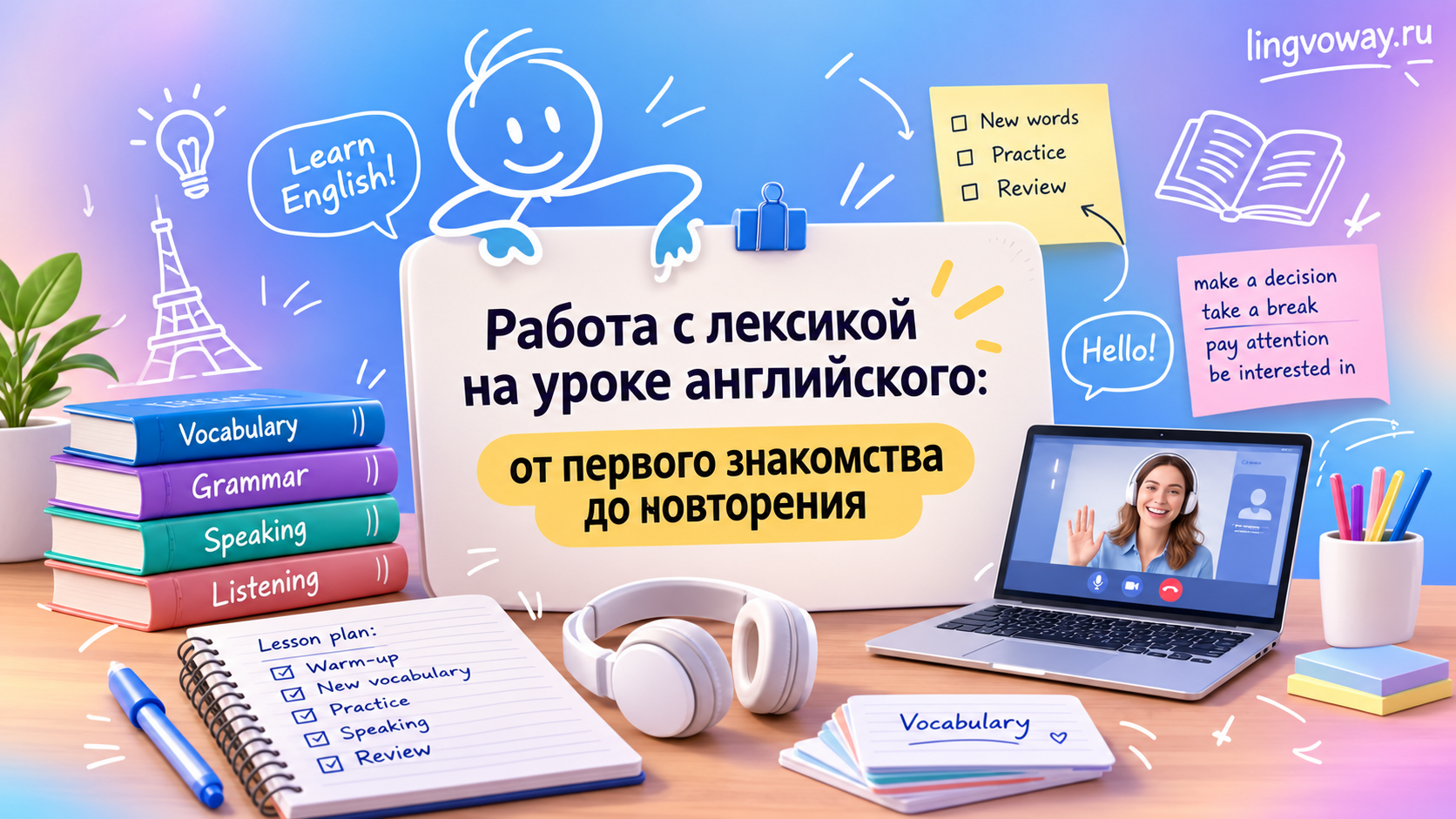 Работа с лексикой на уроке английского: этапы и повторение