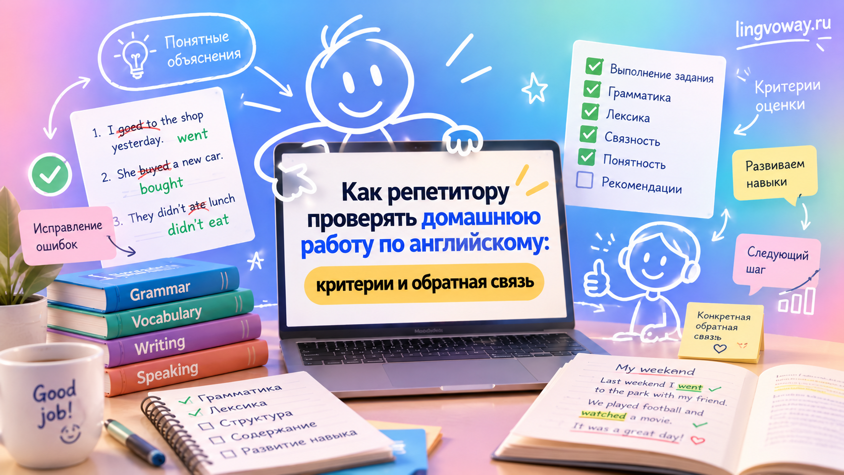 Как проверять ДЗ по английскому: критерии и обратная связь